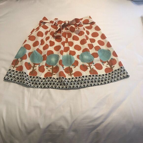 Aryeh 100% Cotton Anthro Skirt W/Large Polka Dots Size Medium - Picture 4 of 10